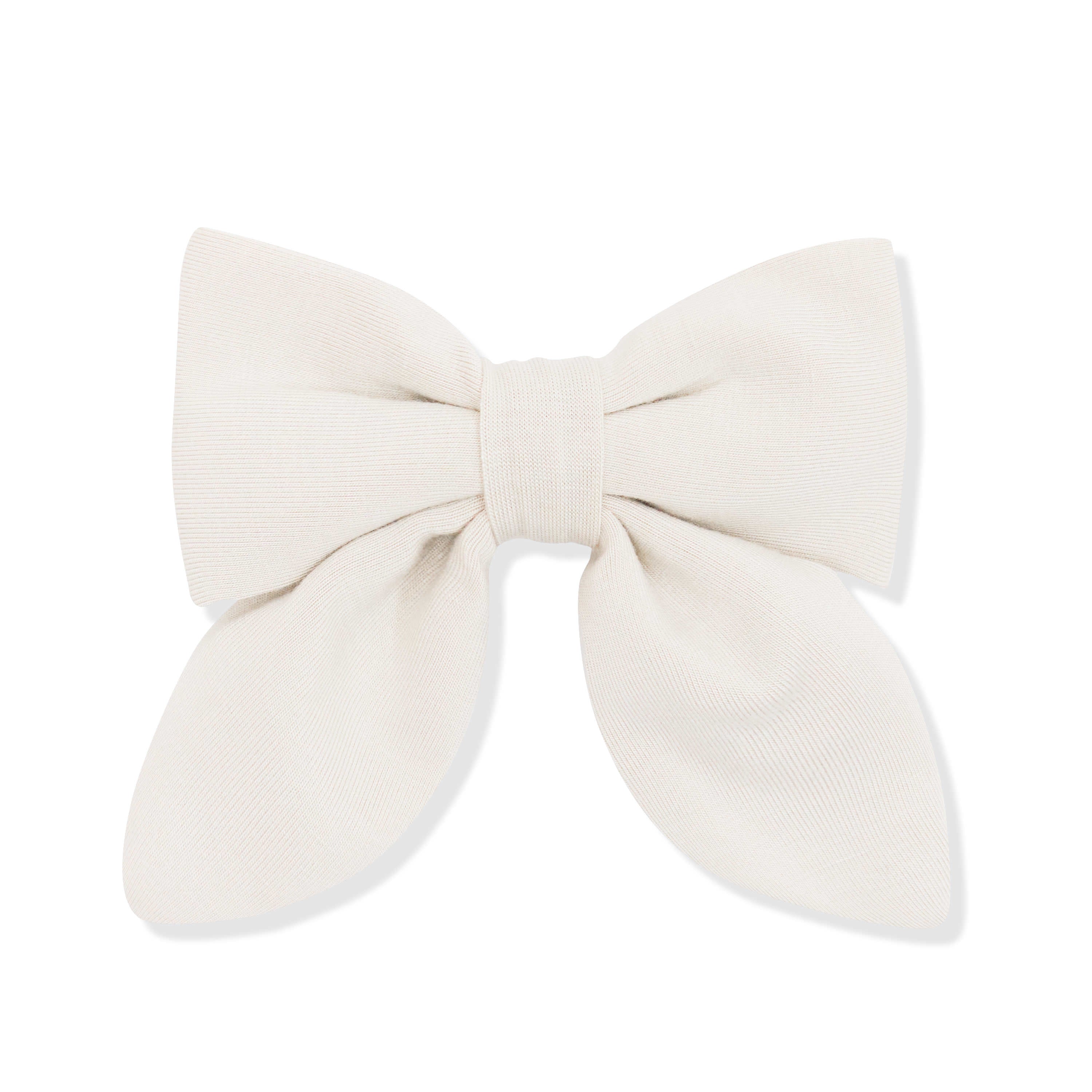Medium Alligator Clip Bow in Oat