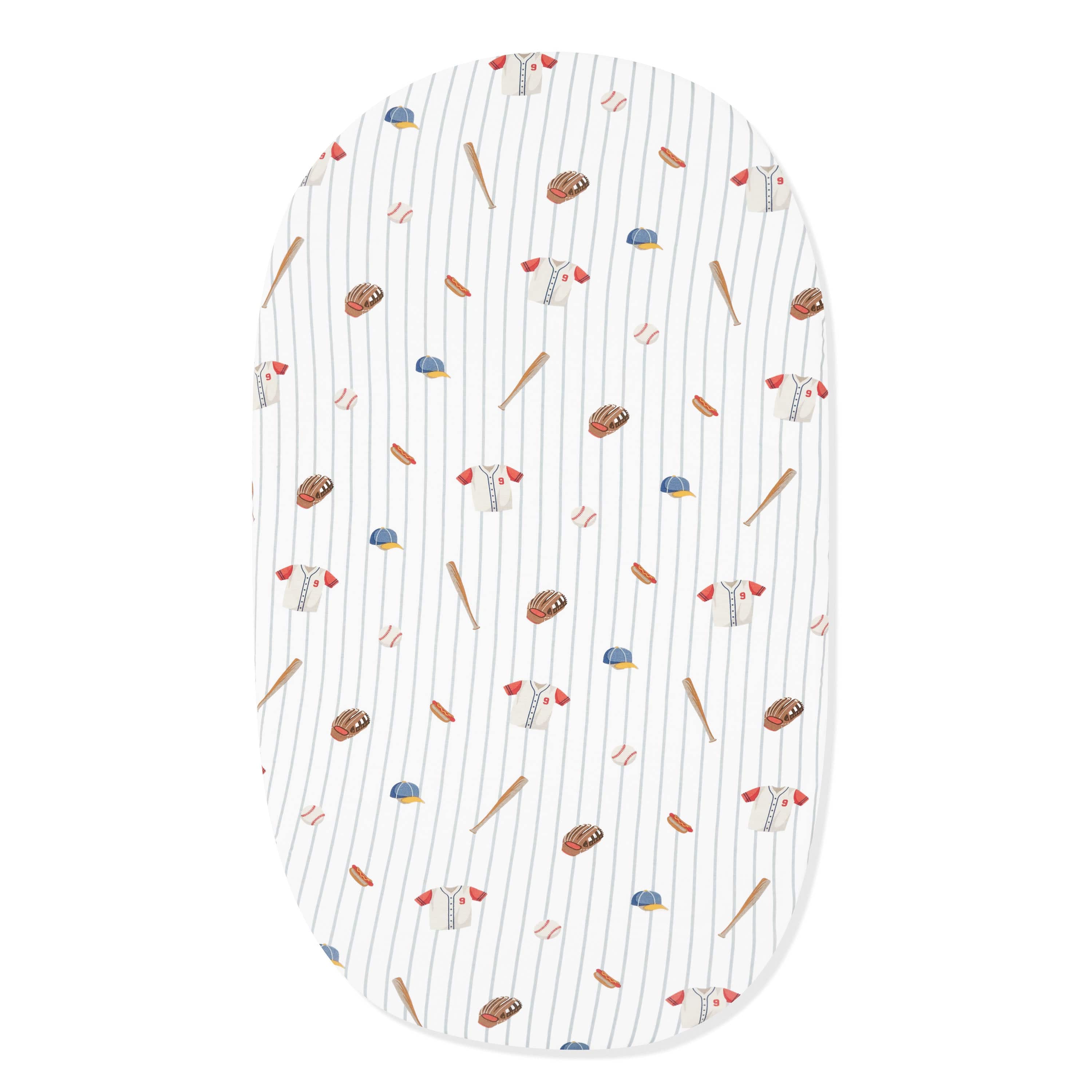 Oval Bassinet Sheet in Home Run