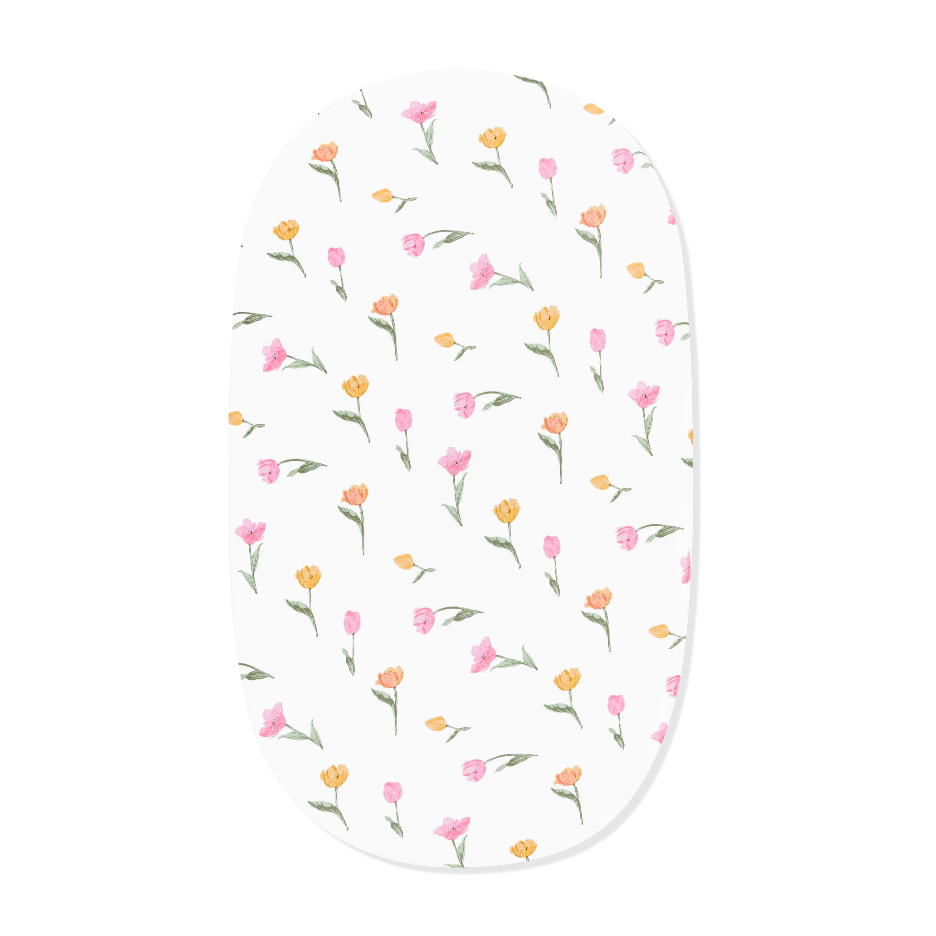 Oval Bassinet Sheet in Tulip