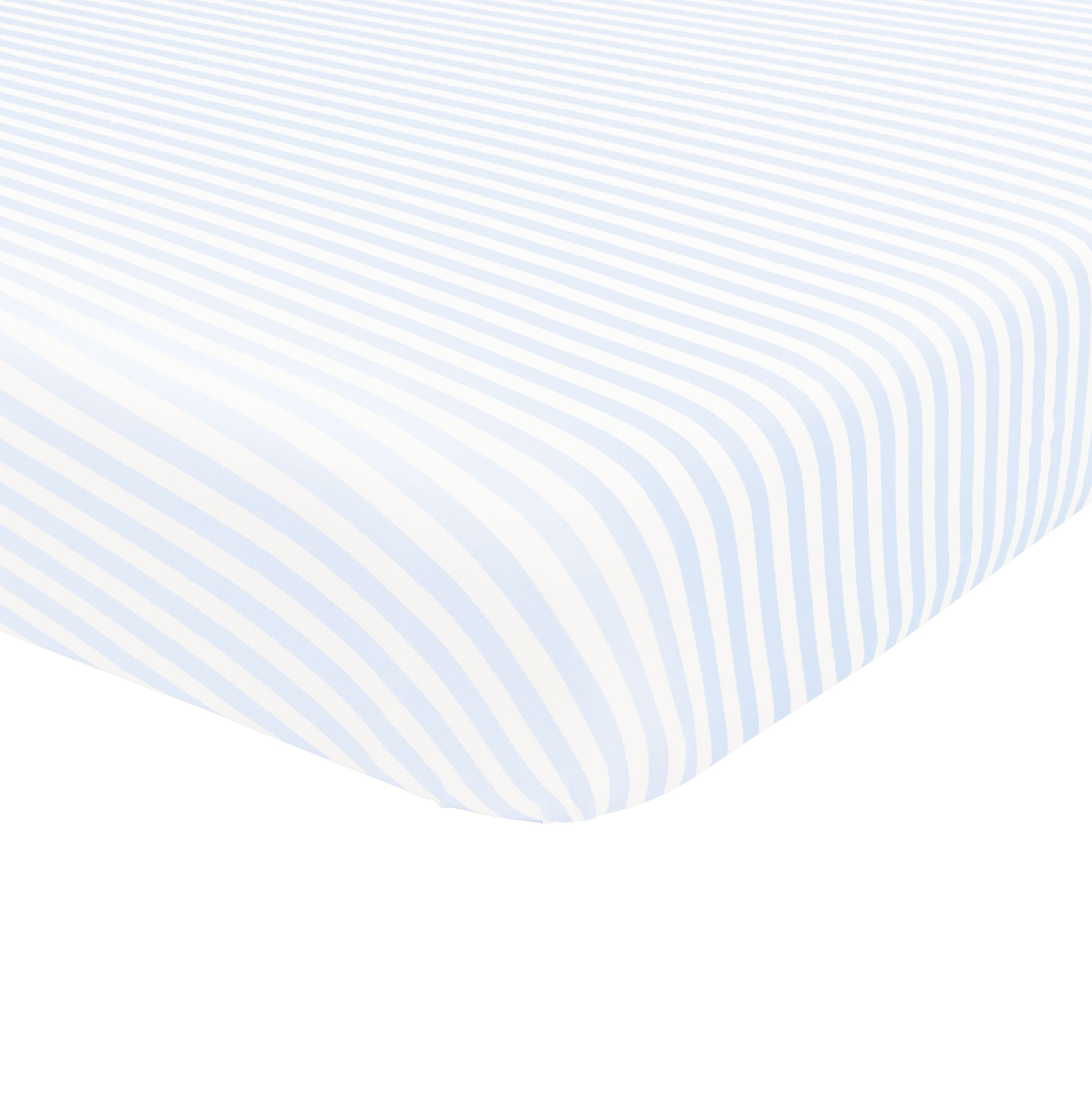 Crib Sheet in Small Mist Stripe