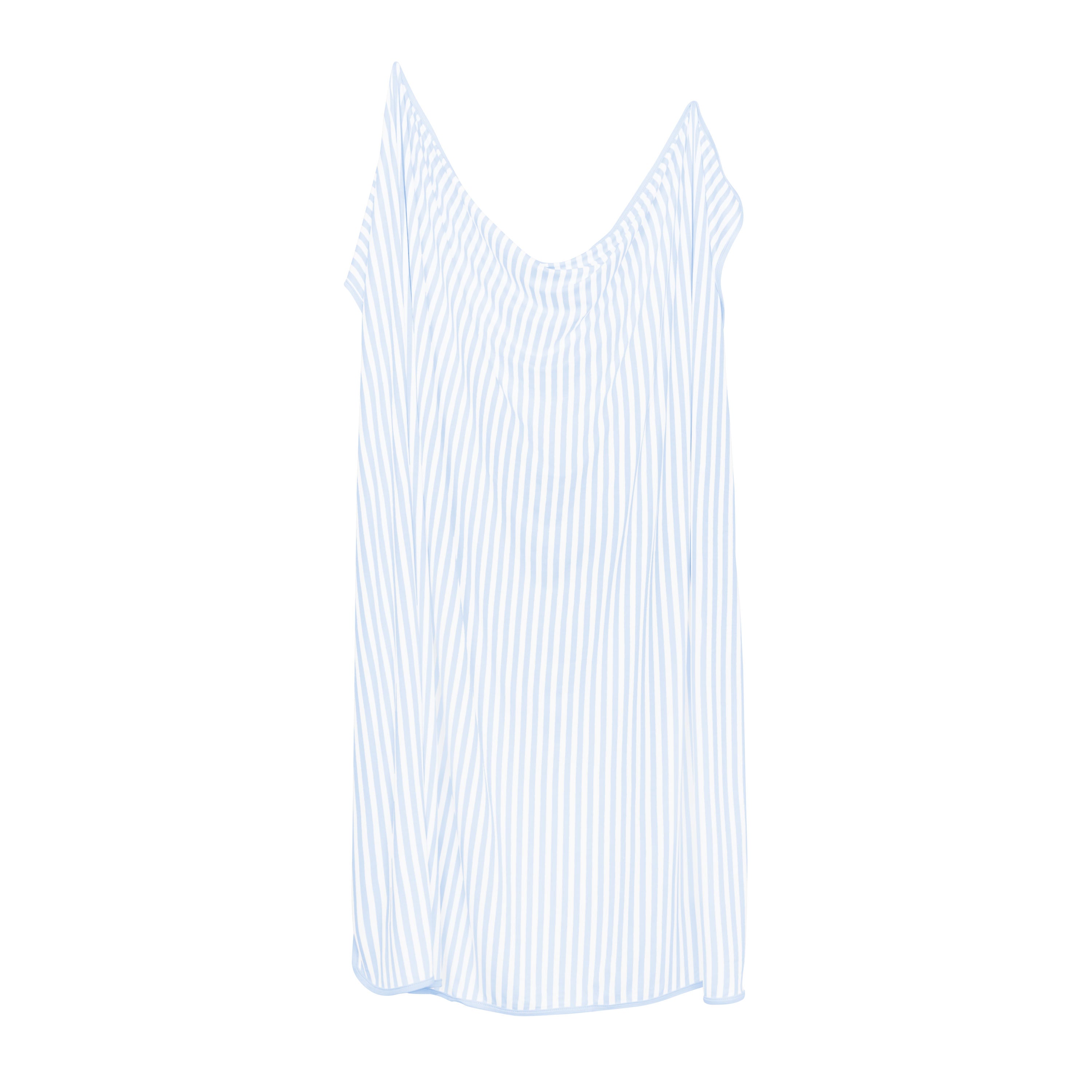 Swaddle Blanket in Small Mist Stripe
