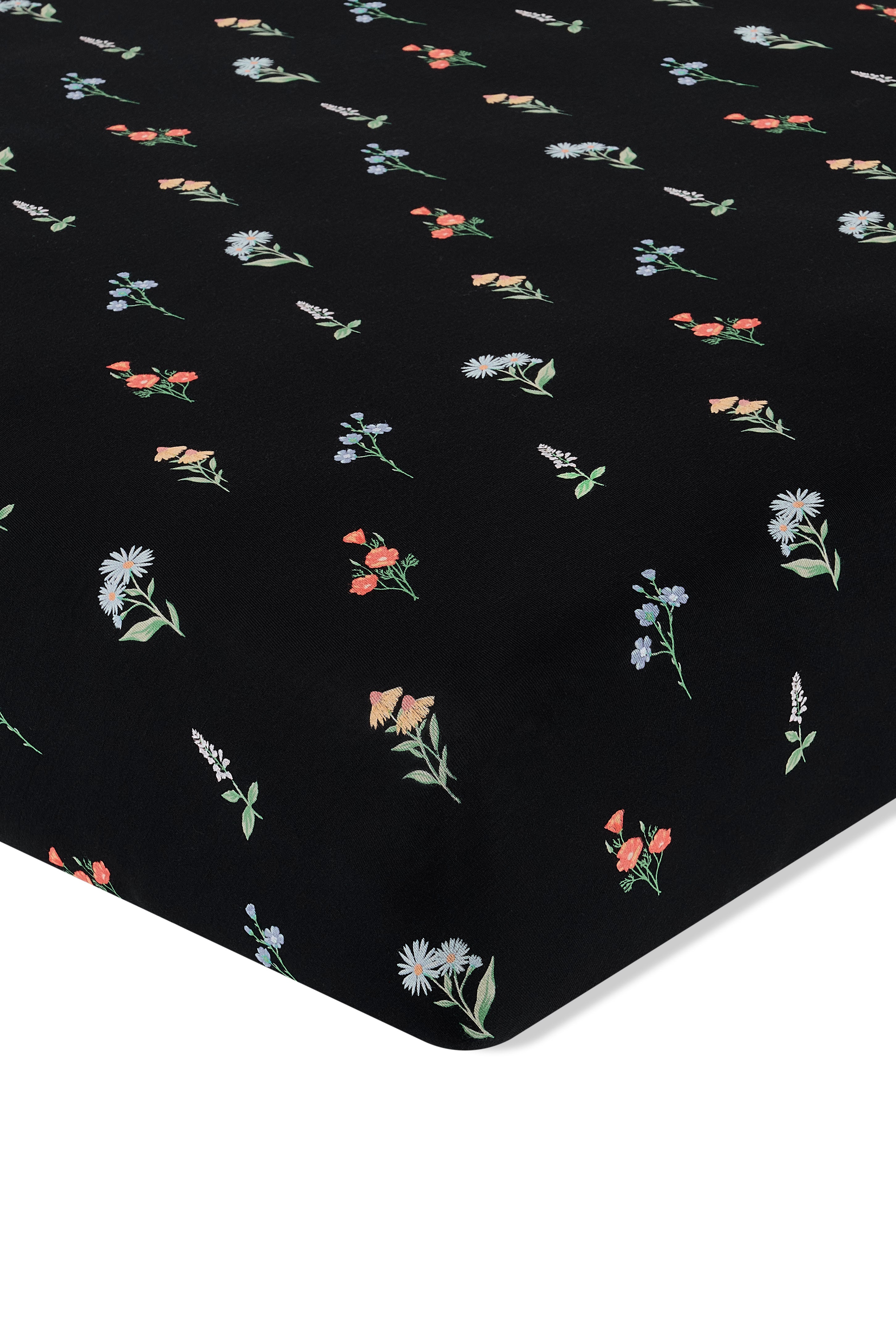 Twin Sheet in Midnight Wildflower