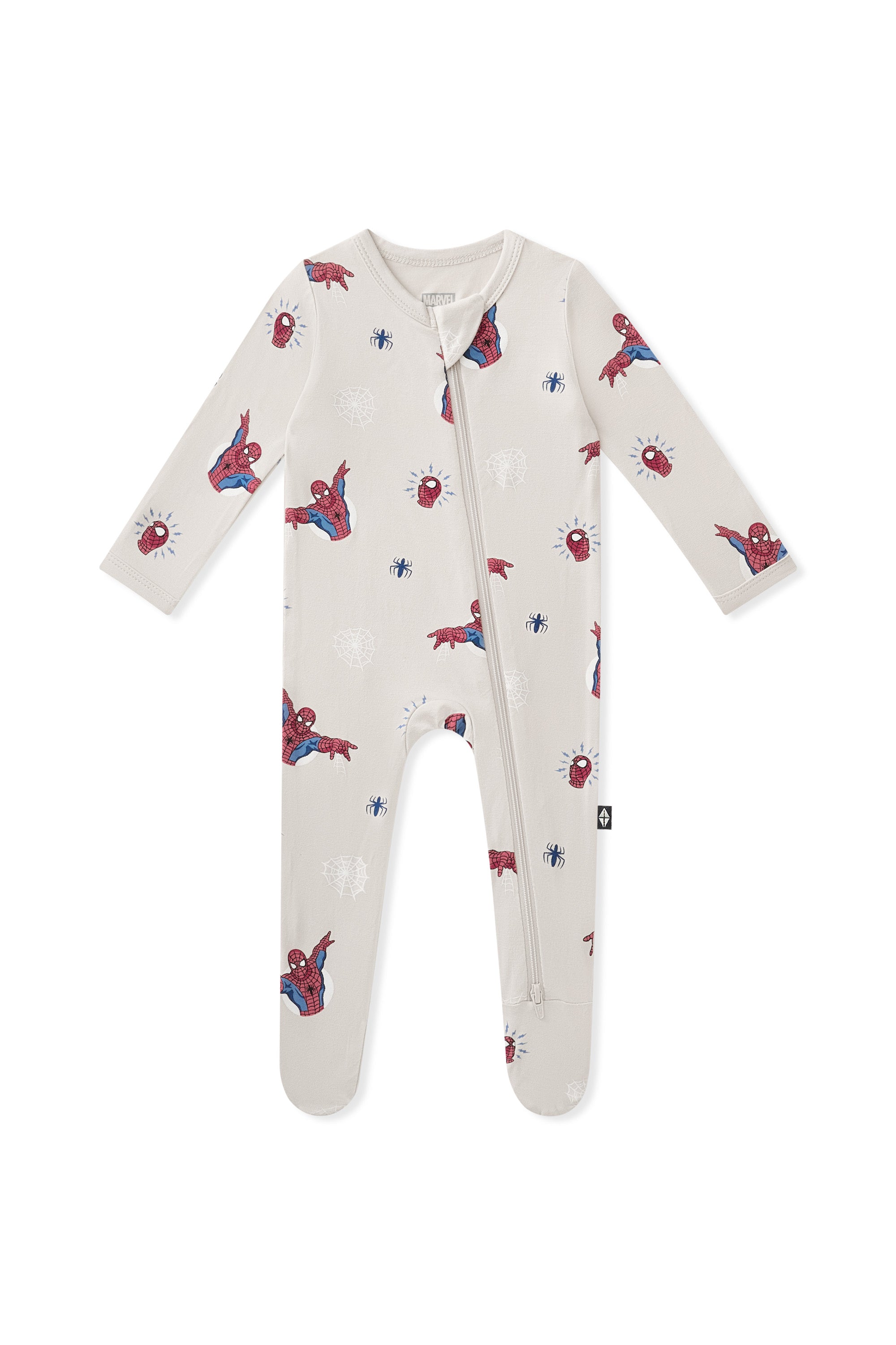 Zippered Footie in Spider-Man
