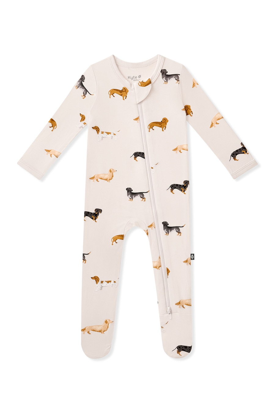 Zippered Footie in Dachshund