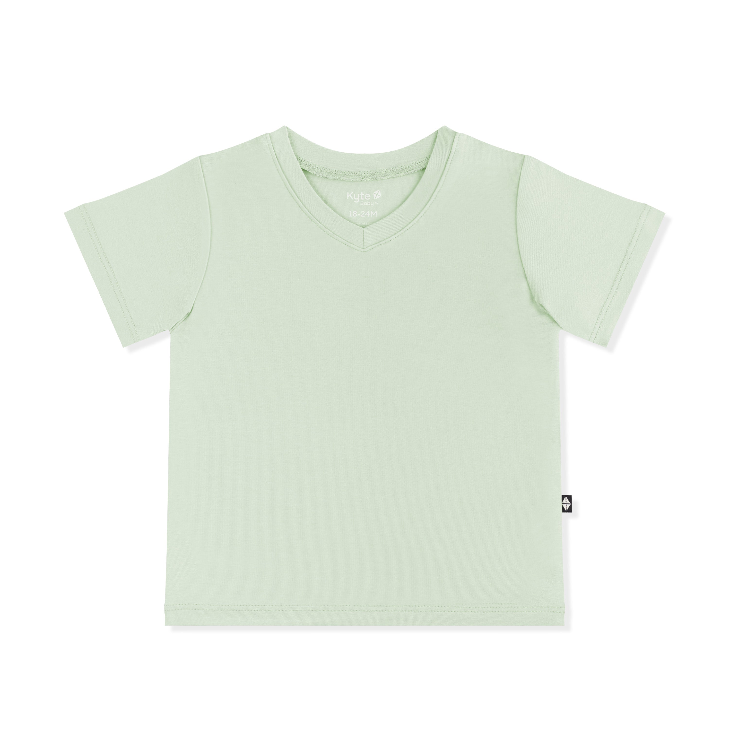 Toddler V-Neck Tee in Basil