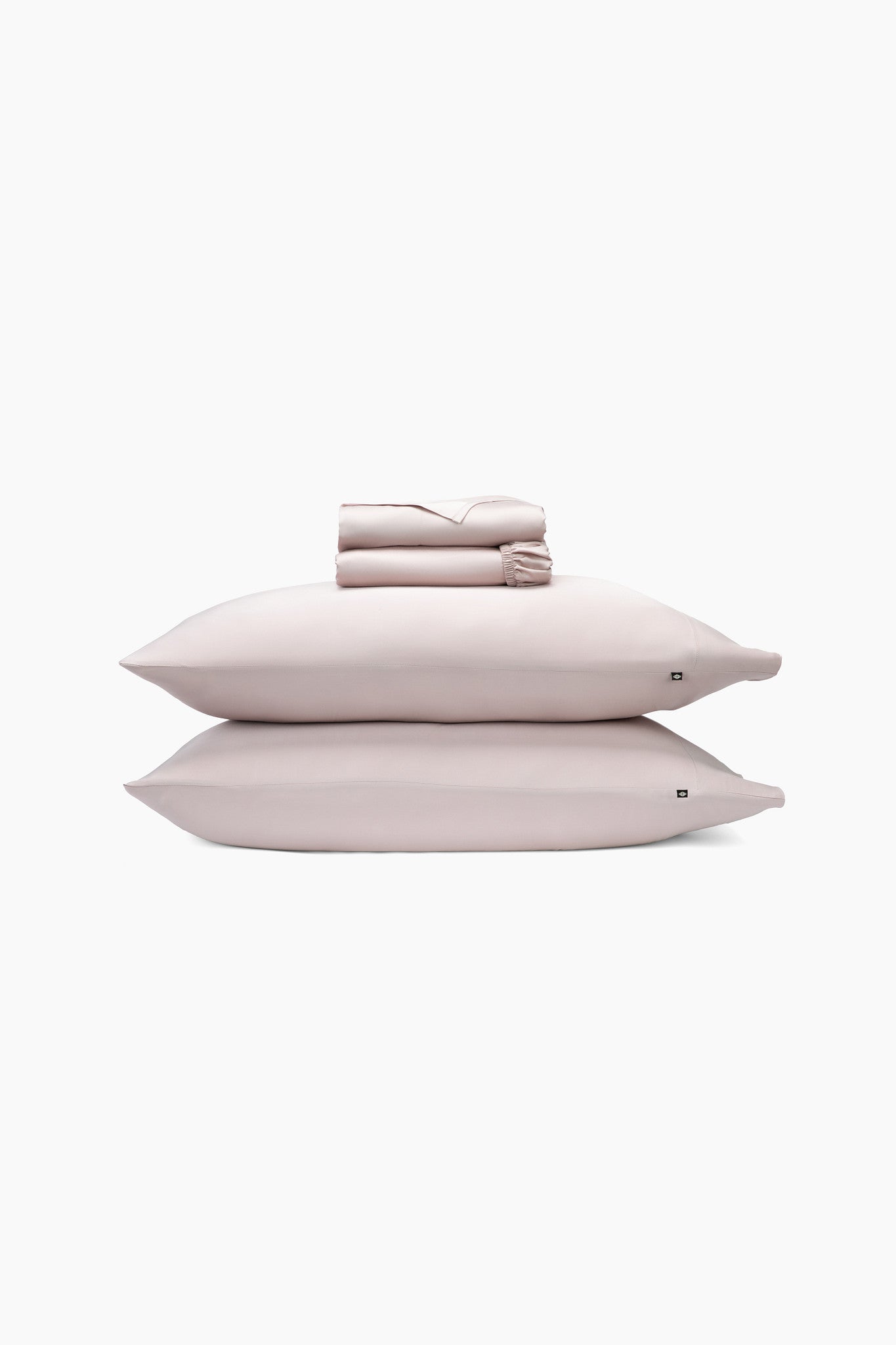 Bamboo Sateen Sheet Set in Rose Quartz