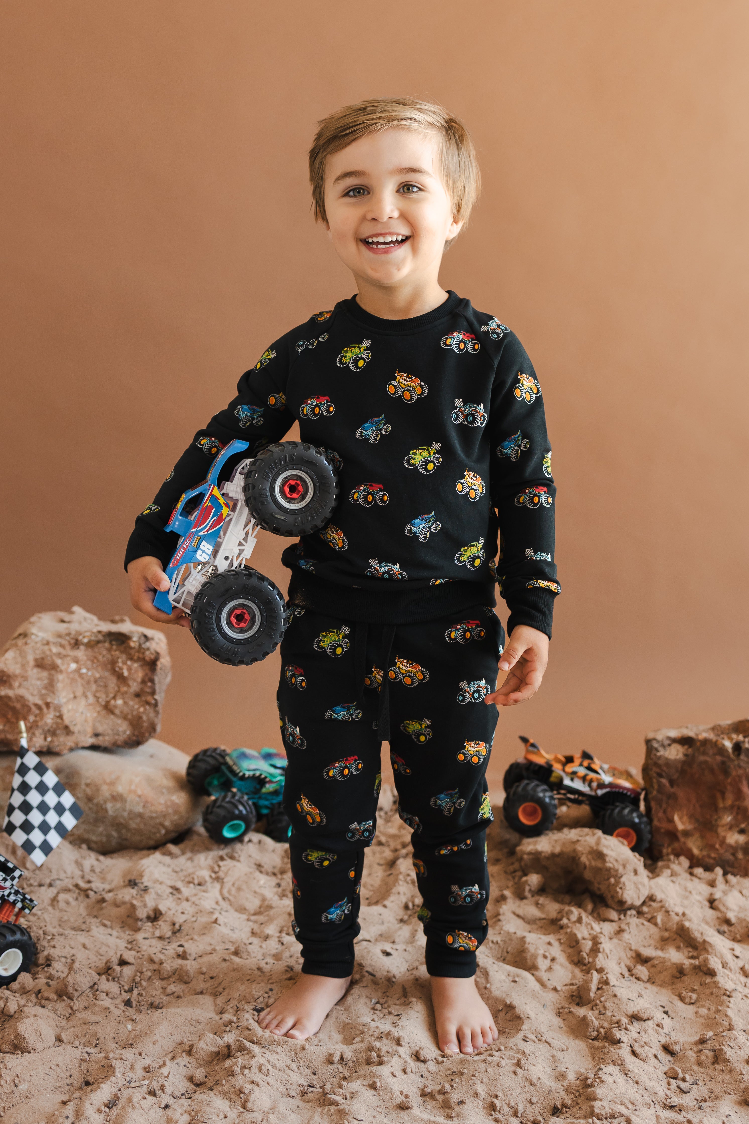 Long Sleeve Jogger Set in Monster Truck
