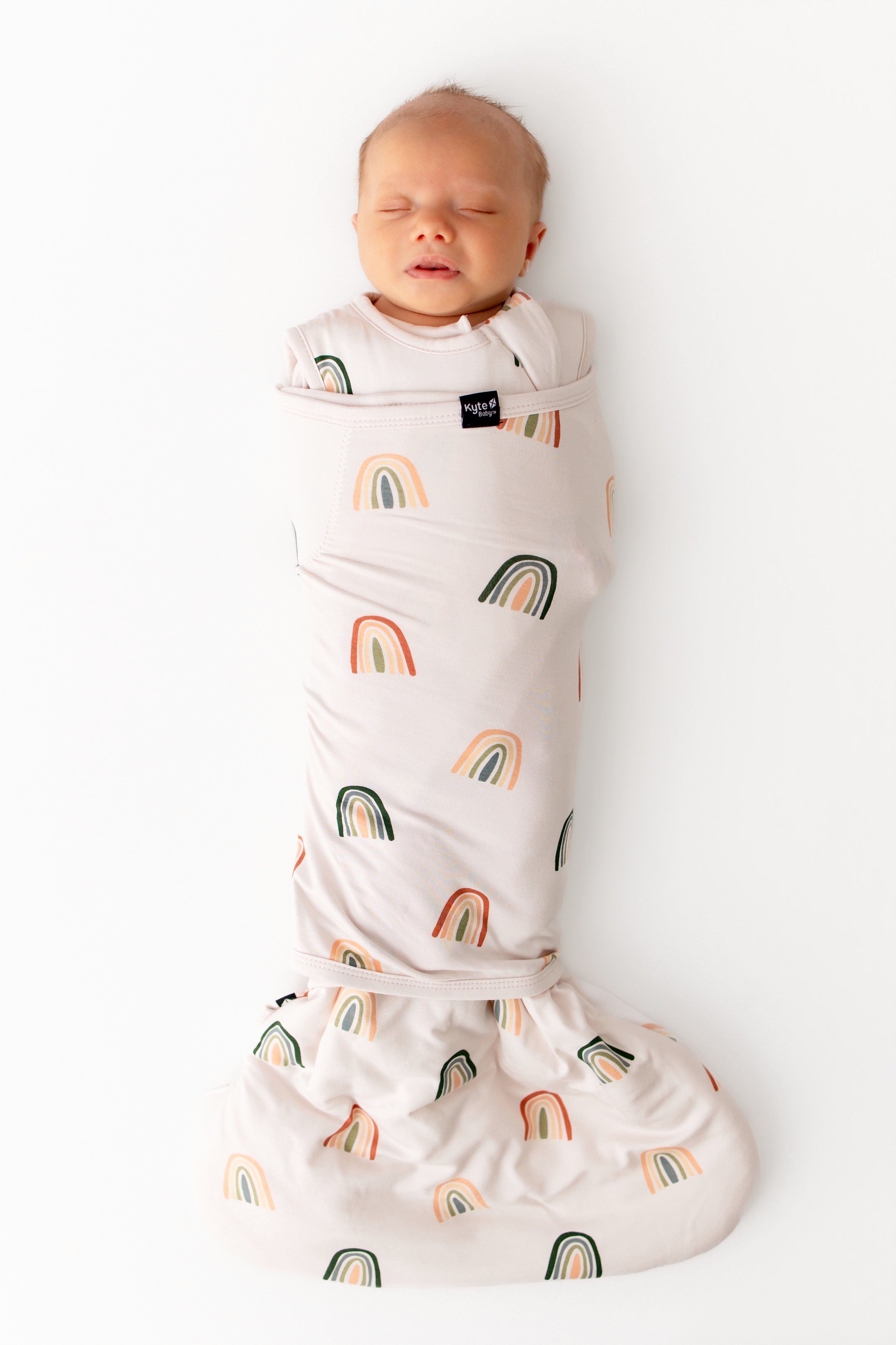 Sleep Bag Swaddler in Retro Rainbow 1.0