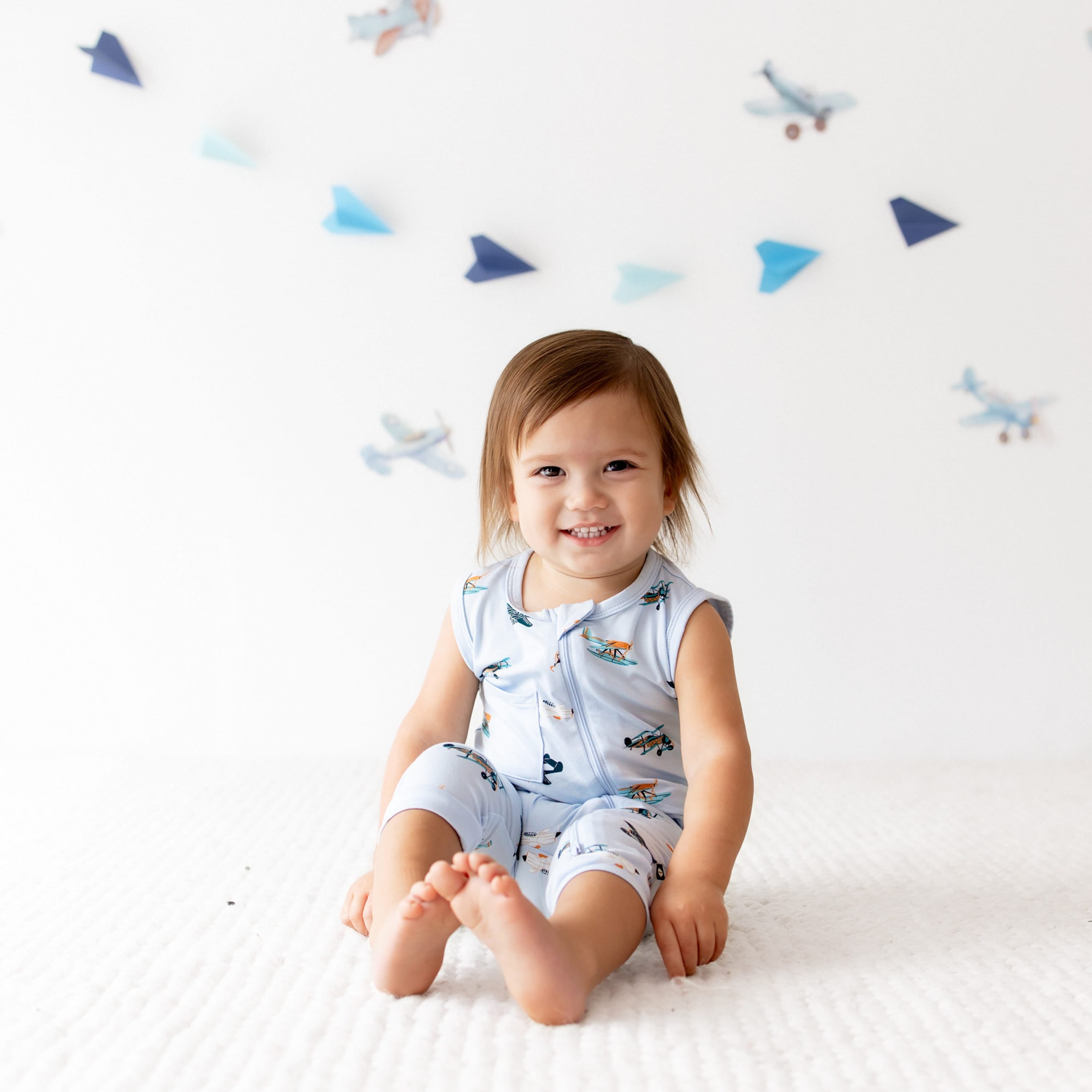 Zippered Sleeveless Romper in Take Off