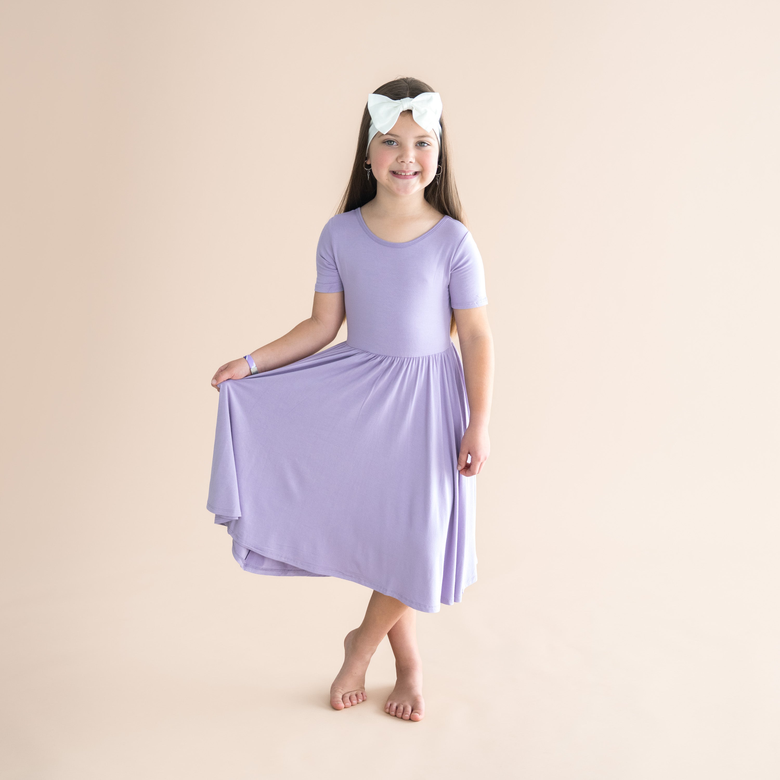 Twirl Dress in Taro
