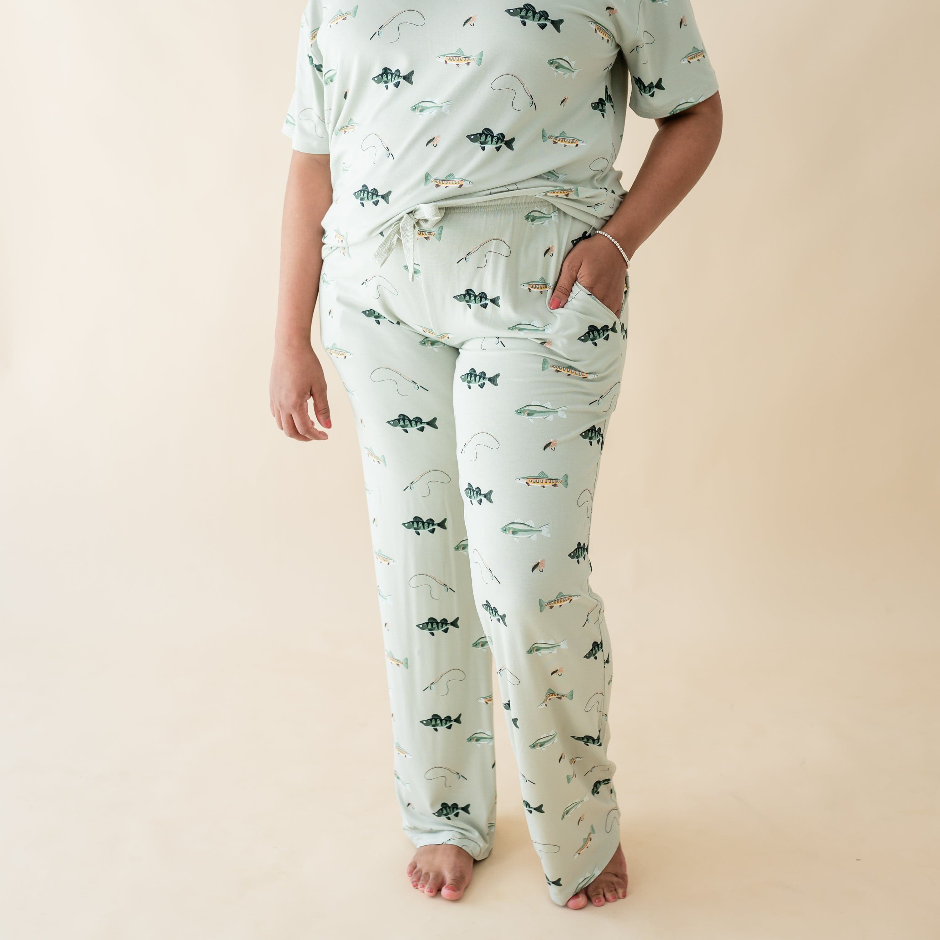 Women's Lounge Pants in Fishing