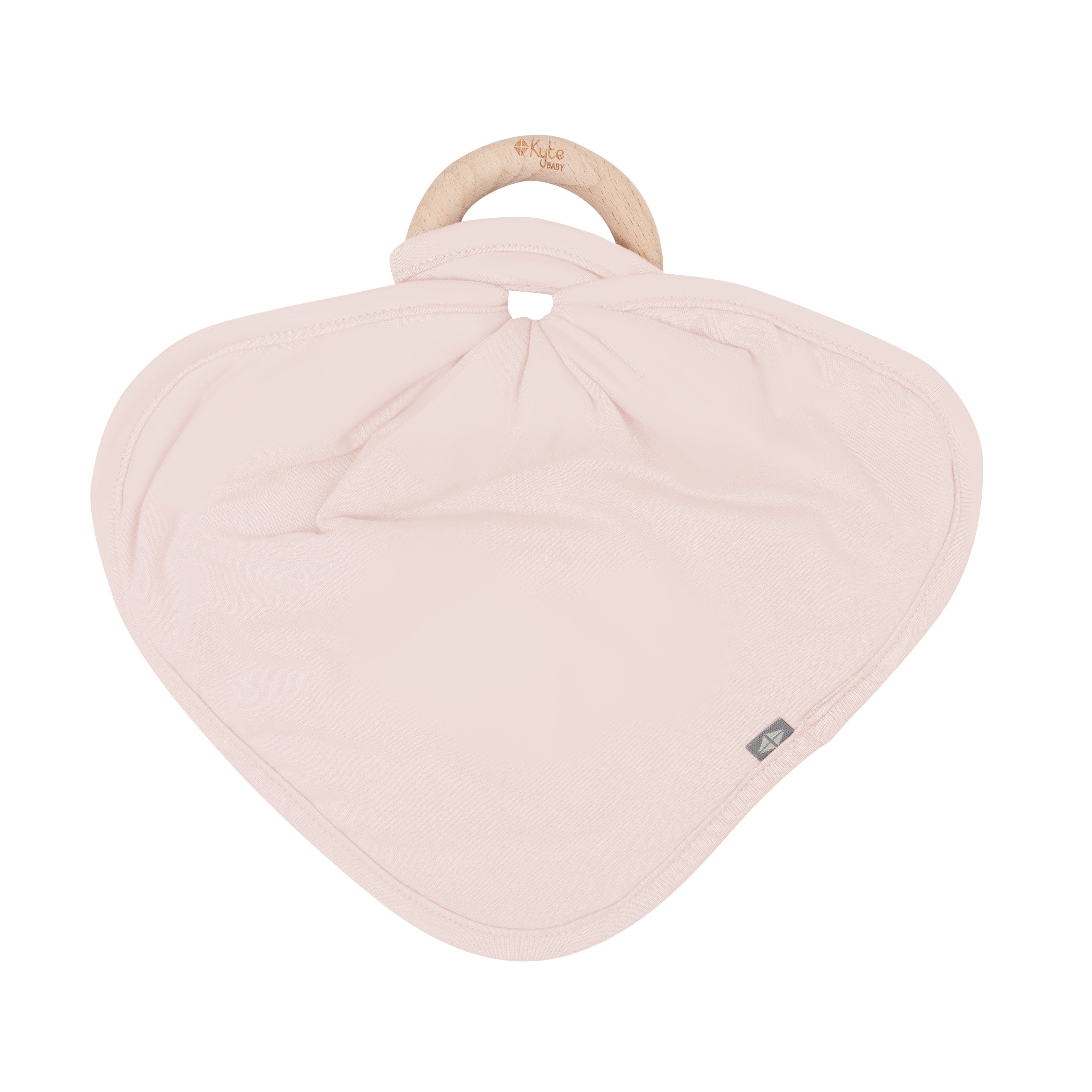 Lovey in Blush with Removable Wooden Teething Ring