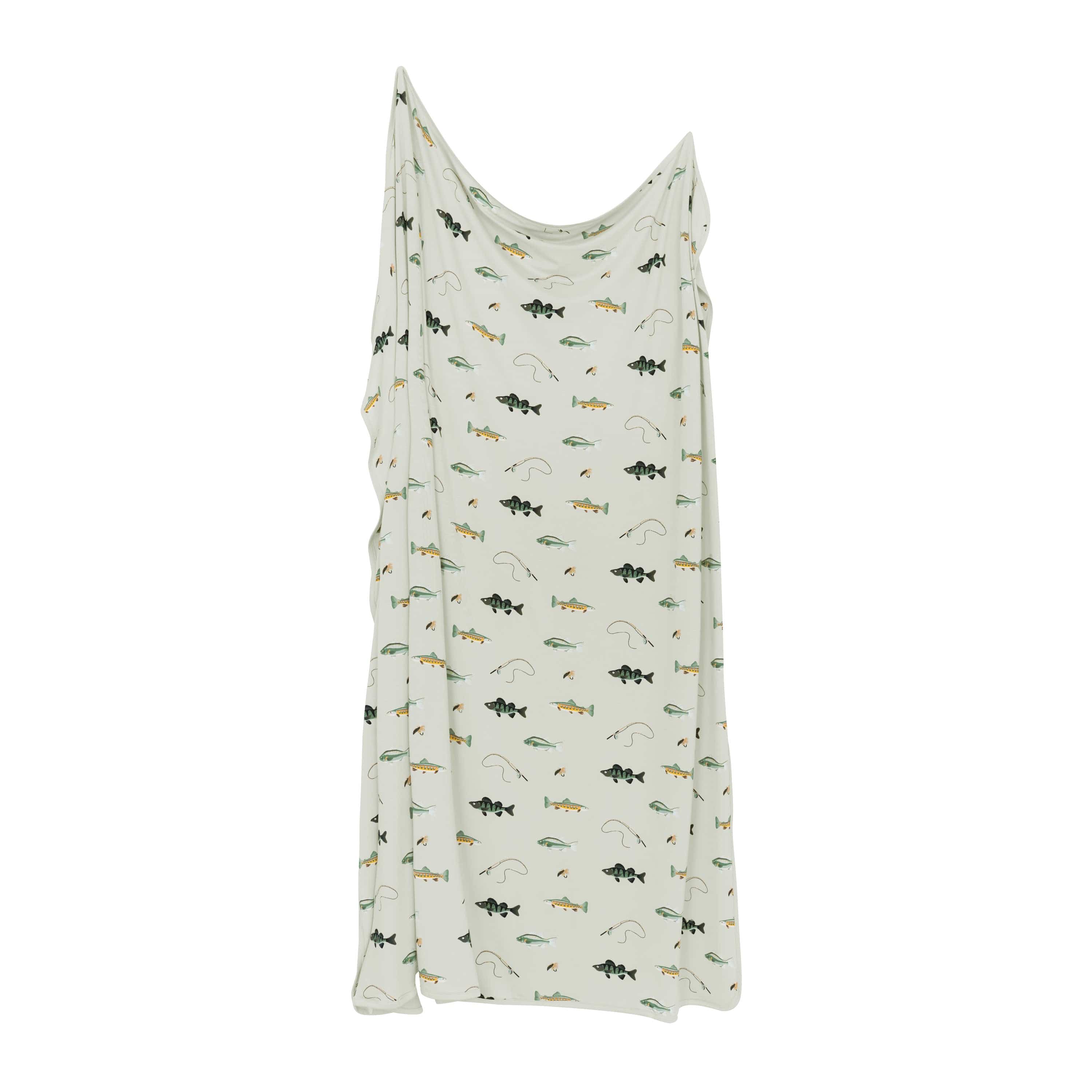 Swaddle Blanket in Fishing