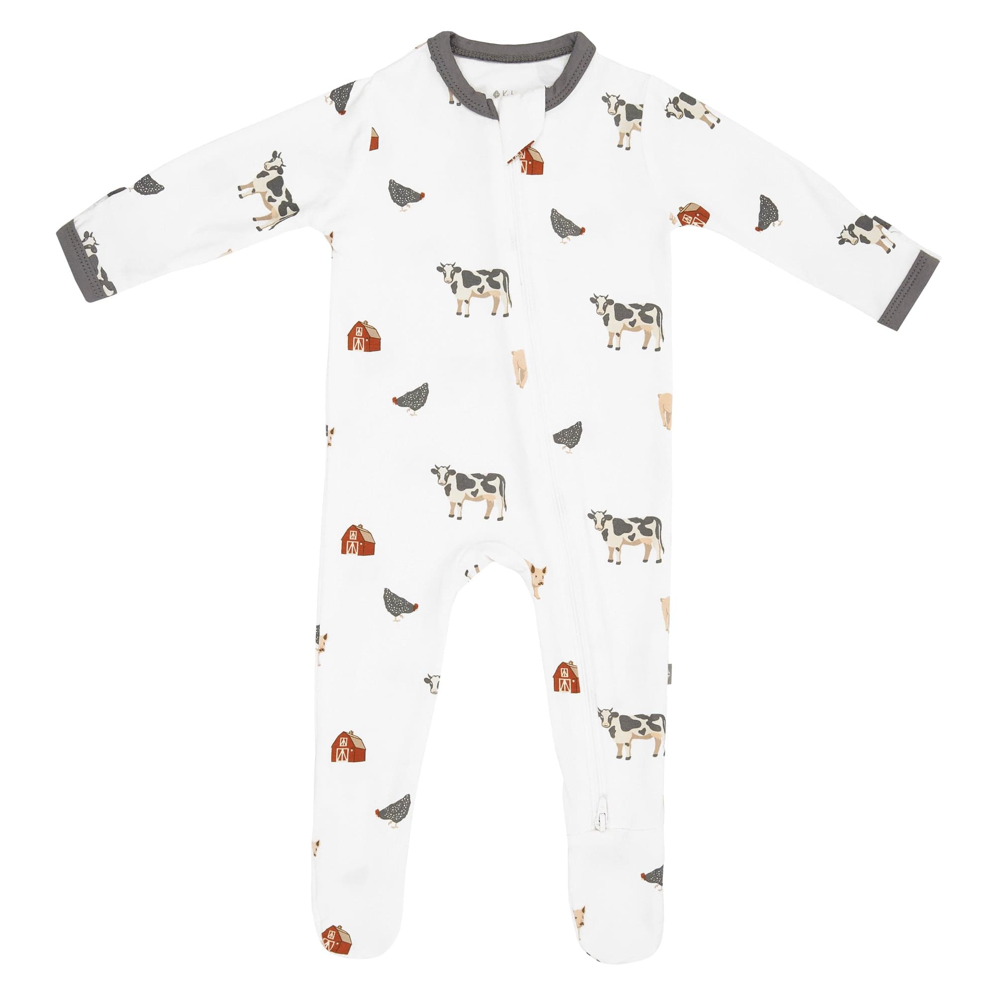Zippered Footie in Farm